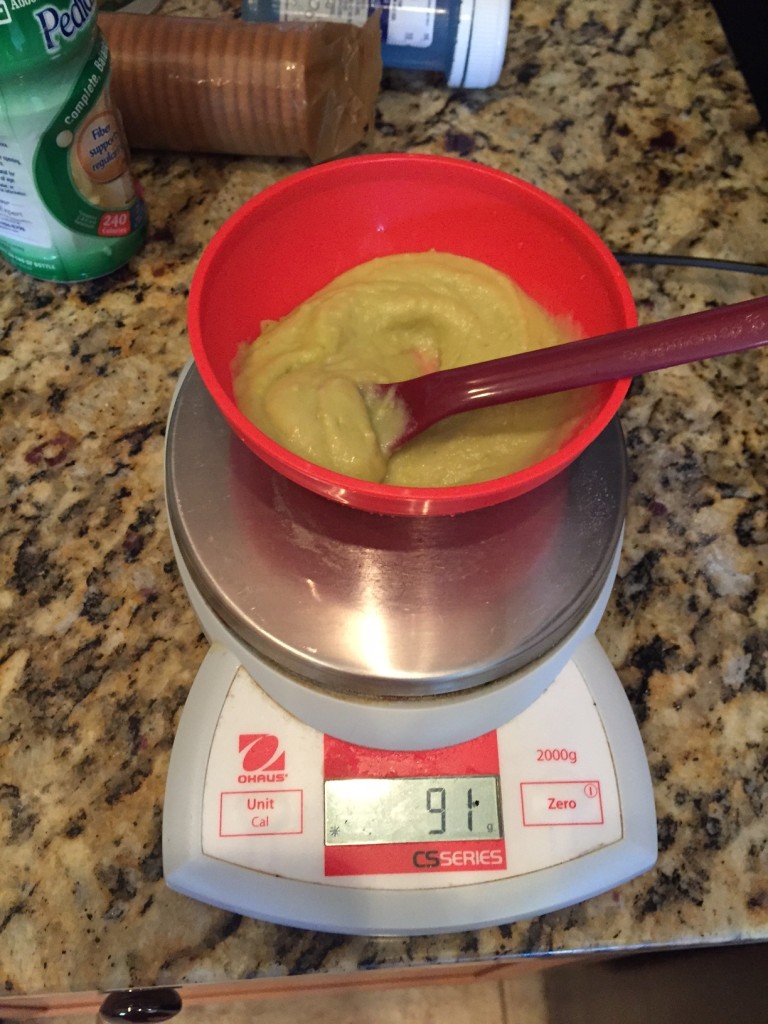 mashed potatoes weighed